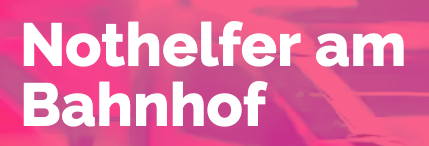 Nothelfer am Bahnhof